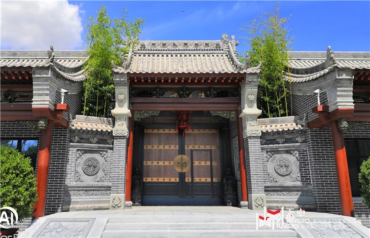 榆林靖邊中式別墅純銅庭院門