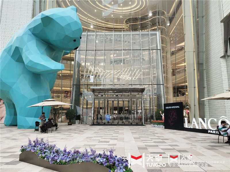 西安中大國際商場多瑪自動門斗工程